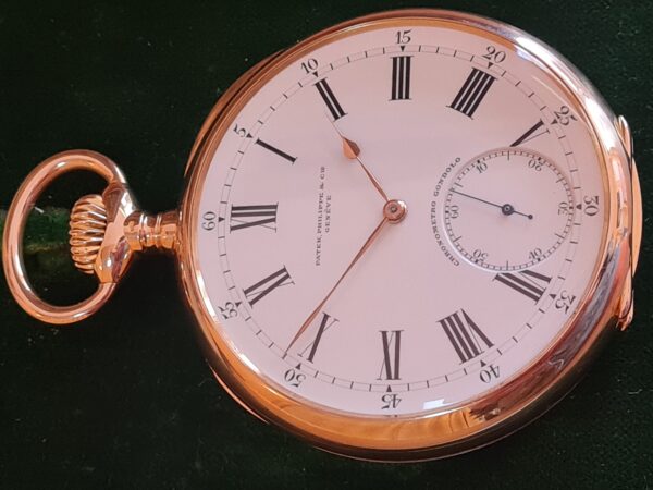 Patek Philippe Gondolo 56 mm 18K 750 Rosegold Taschenuhr TOPP!